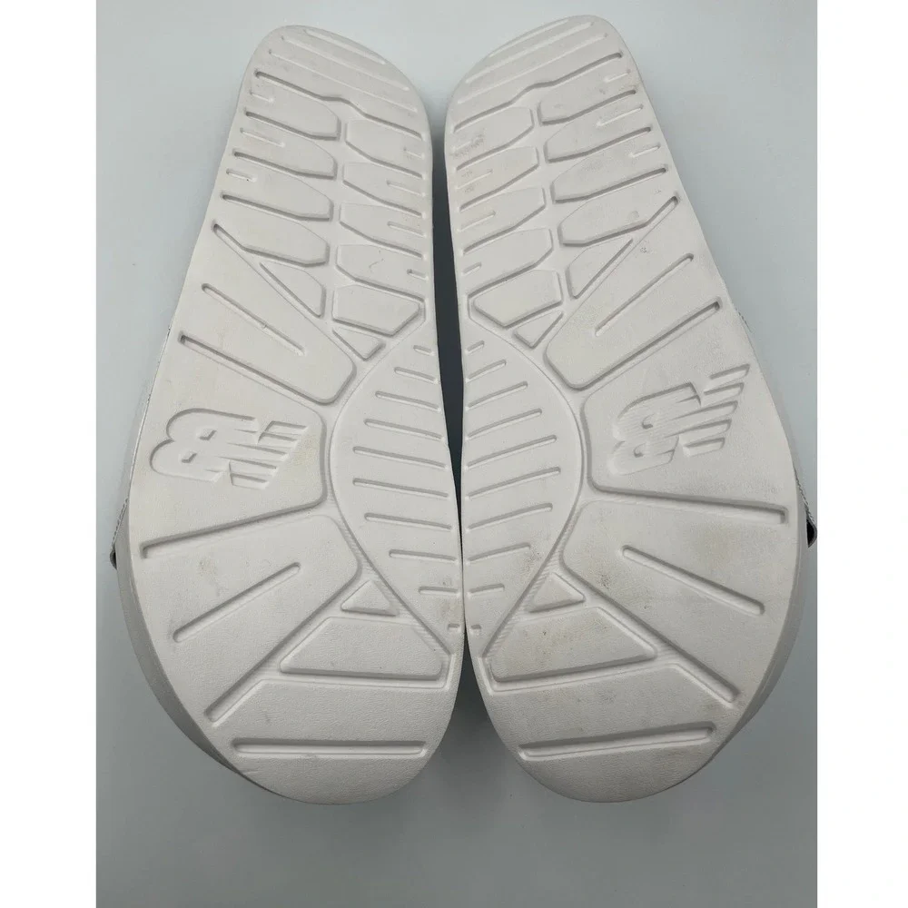 New Balance 200 Icons Slides Men's Size 15 White Blue Athletic Comfort